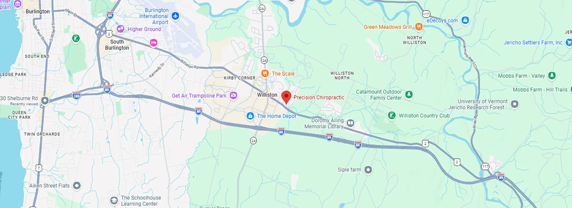 Precision Chiropractic Vermont Location
